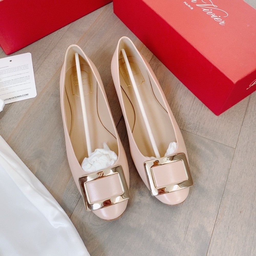 Roger vivier 10mm belle vivier leather ballerinas - Picture 12 of 13